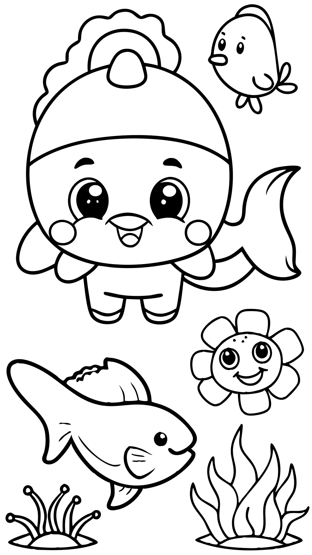 easy coloring book pages